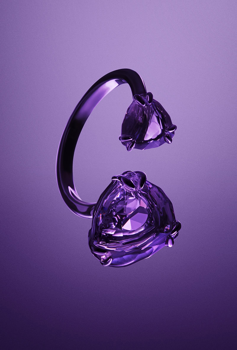 Jewellery retouching, gemstone ring