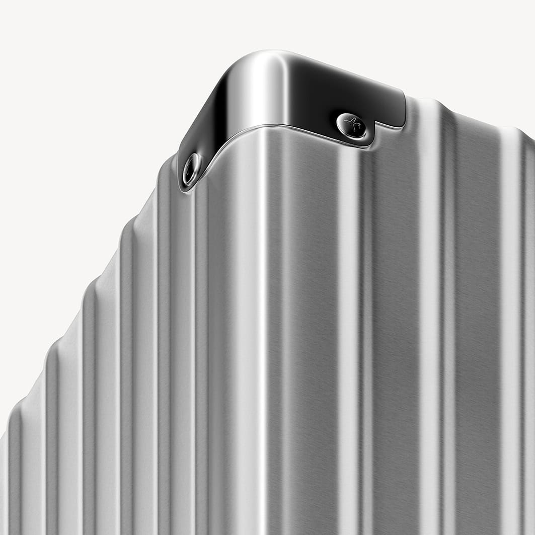 Product still-life retouching for Rimowa luggage